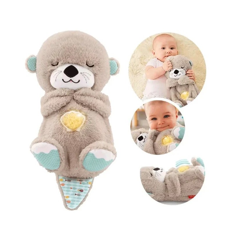 Peluche Nutria Interactiva, peluche, oso, interactivo, juguete, juego, niño, niña, luz, sonido, ronquido