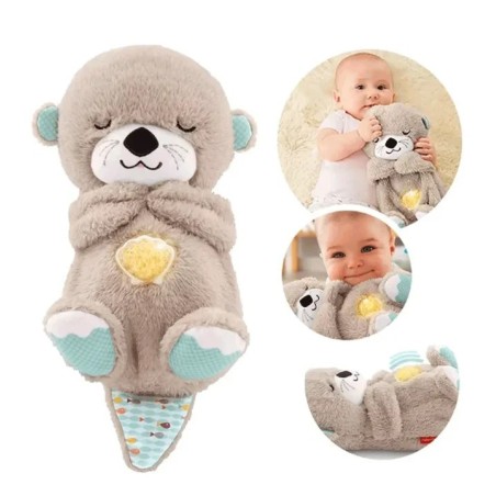 Peluche Nutria Interactiva, peluche, oso, interactivo, juguete, juego, niño, niña, luz, sonido, ronquido