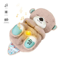 Peluche Nutria Interactiva, peluche, oso, interactivo, juguete, juego, niño, niña, luz, sonido, ronquido