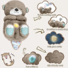Peluche Nutria Interactiva, peluche, oso, interactivo, juguete, juego, niño, niña, luz, sonido, ronquido