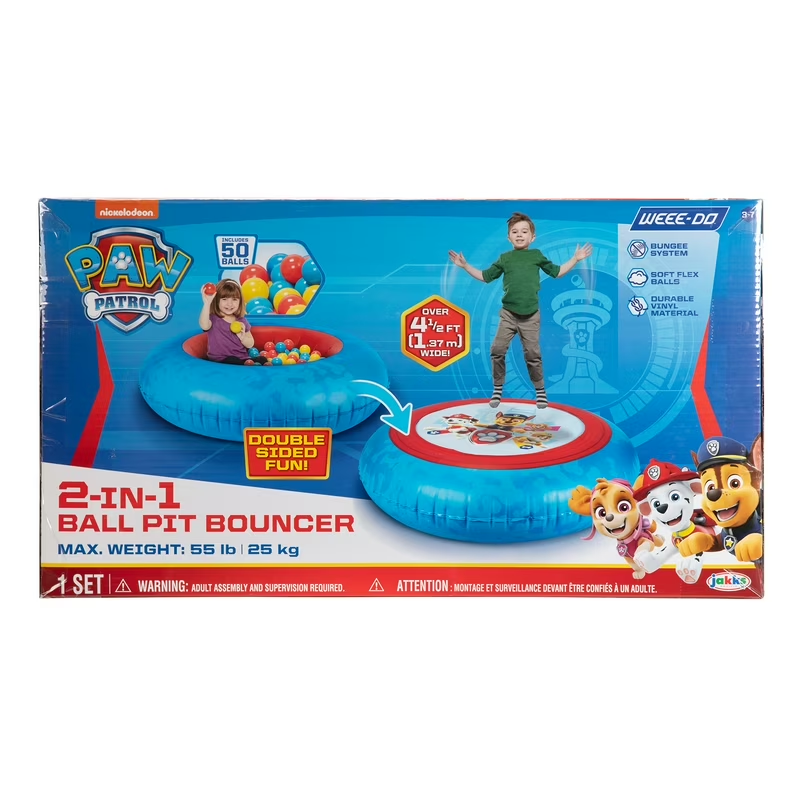 Estación de Juego 2 en 1 Piscina y Saltarina Paw Patrol