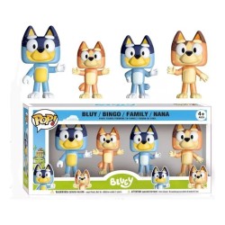 Set de 4 Funko Pop Familia de Bluey