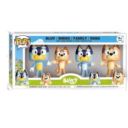 Set de 4 Funko Pop Familia de Bluey