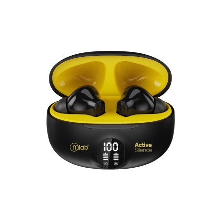 Audífono ActiveSilence TWS earbuds with ANC / ENC Technology – Amarillo, parlante, mlab, regalo