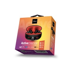 Audifono ActiveSilence TWS earbuds with ANC / ENC Technology – Rojo, Audífono, mlab, regalo
