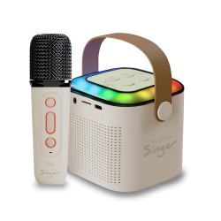 karaoke My Lil First Singer con luz RGB 1 micrófono inalámbrico, parlante, karaoke, microfono, regalo, niño