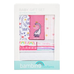 Baby Gift 12 Piezas Fucsia Dinosaurio