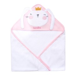 Toalla con Capucha 100% Algodón - Chita Feliz y Conejita Princesa
