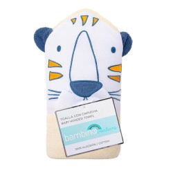 Toalla con Capucha 100% Algodón - Tigre y Oso