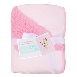 Frazada de Sherpa Doble Capa - Danza Animal y Jirafa Floral