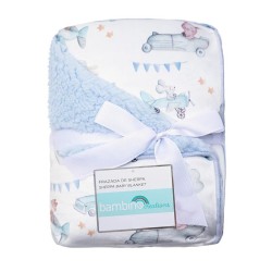 Frazada de Sherpa Doble Capa - Vuelos, Sueños y Reino Safari