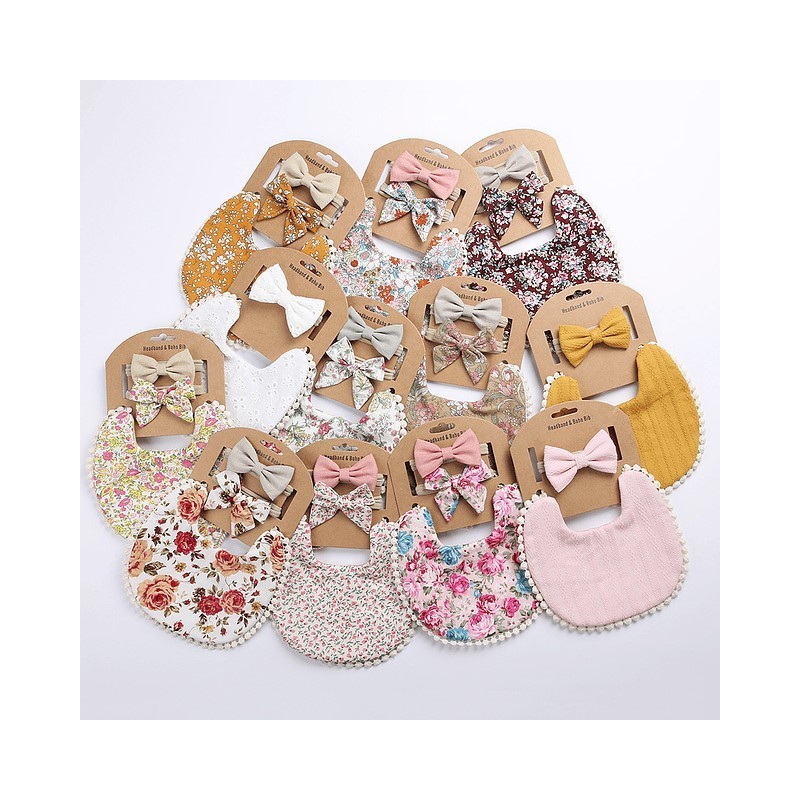 Set Babero con Cintillo para bebé