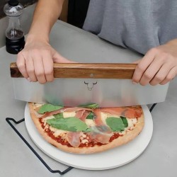 Set Pizza Piedra + Cortador XL