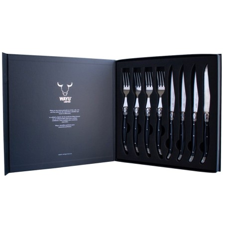 Set Cubiertos 8 Pcs Black Wayu