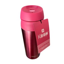 Mug Térmico con Botón 450 ml Colores Surtidos