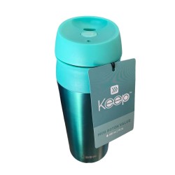 Mug Térmico con Botón 450 ml Colores Surtidos