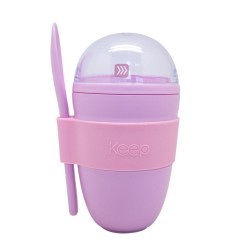 Vaso Snack Keep con Cucharita 450ml