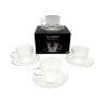 SET 4 TAZAS C/PLATO ESPRESSO