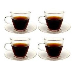 SET 4 TAZAS C/PLATO ESPRESSO