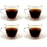 SET 4 TAZAS C/PLATO ESPRESSO