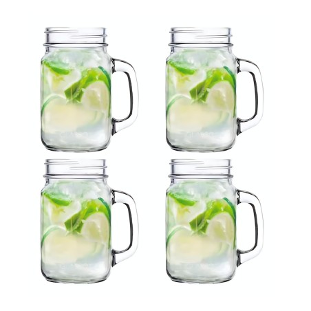 SET 4 VASOS MOJITO MASON GLASSO