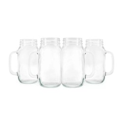 SET 4 VASOS MOJITO MASON GLASSO