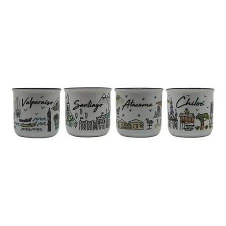 TAZON 12 OZ VINTAGE CHILE COLEECTION CON CAJA GLASSO