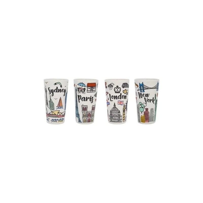 TAZON LATTE CITY COLLECTION CON CAJA GLASSO